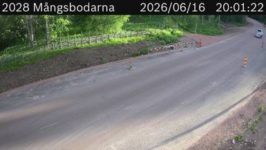 Vägkamera Mångsbodarna — väglag i Dalarna