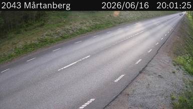 Vägkamera Mårtanberg — väglag i Dalarna