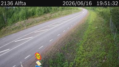 Vägkamera Alfta — väglag i Dalarna