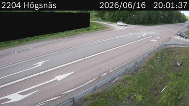 Vägkamera Högsnäs — väglag i Västernorrland