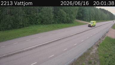 Vägkamera Vattjom — väglag i Västernorrland