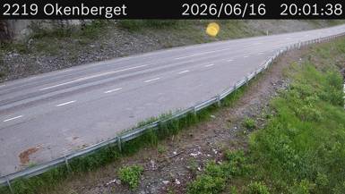 Vägkamera Okenberget/Kyrkdal — väglag i Västernorrland