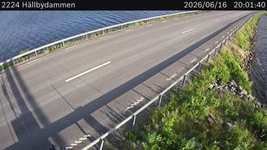 Vägkamera Hällbydammen — väglag i Västerbotten