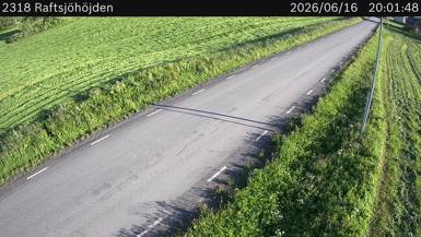 Vägkamera Raftsjöhöjden — väglag i Västerbotten