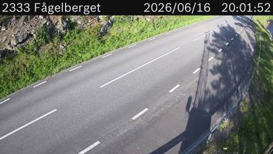 Vägkamera Fågelberget — väglag i Västerbotten