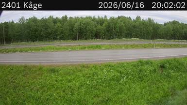 Vägkamera Kåge — väglag i Västerbotten
