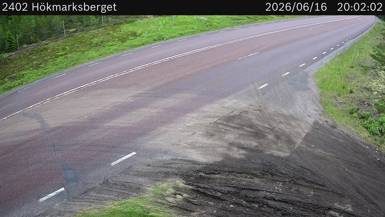 Vägkamera Hökmarksberget — väglag i Västerbotten