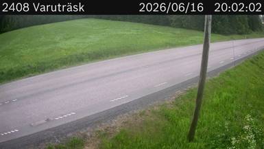Vägkamera Varuträsk — väglag i Västerbotten