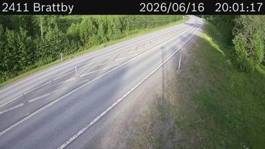 Vägkamera Brattby — väglag i Västerbotten