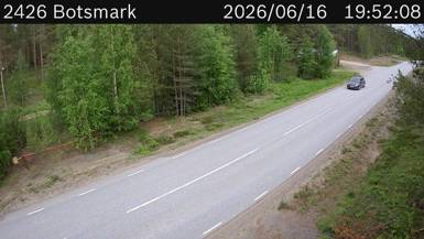Vägkamera Botsmark — väglag i Västerbotten