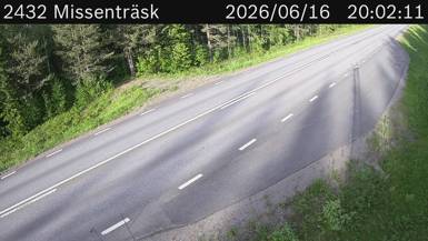 Vägkamera Missenträsk — väglag i Västerbotten
