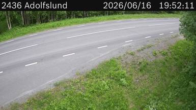 Vägkamera Adolfslund — väglag i Västerbotten