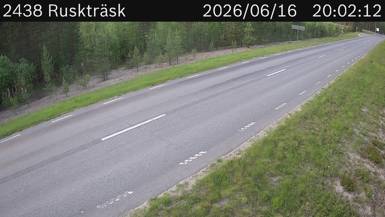 Vägkamera Ruskträsk — väglag i Västerbotten