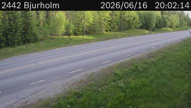 Vägkamera Bjurholm — väglag i Västerbotten