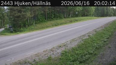 Vägkamera Hällnäs — väglag i Västerbotten