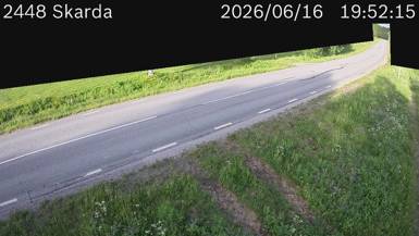 Vägkamera Skarda — väglag i Västerbotten