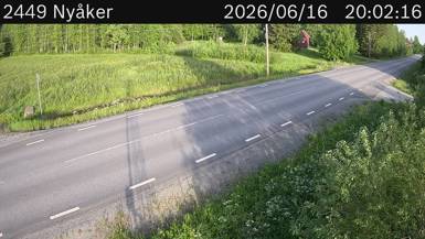Vägkamera Nyåker — väglag i Västerbotten