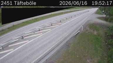 Vägkamera Täfteböle — väglag i Västerbotten