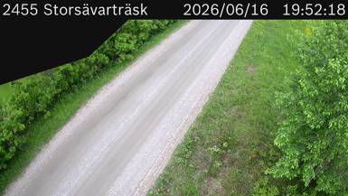 Vägkamera Storsävarträsk — väglag i Västerbotten