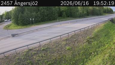 Vägkamera Ängersjö — väglag i Västerbotten