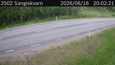 Vägkamera Sangiskvarn — väglag i Norrbotten