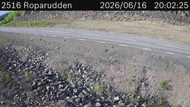 Vägkamera Roparudden — väglag i Norrbotten