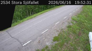 Vägkamera Stora Sjöfallet — väglag i Norrbotten