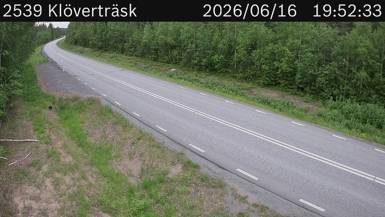 Vägkamera Klöverträsk — väglag i Norrbotten