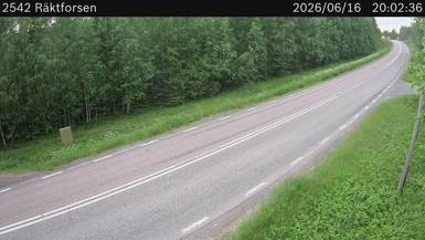Vägkamera Räktforsen — väglag i Norrbotten