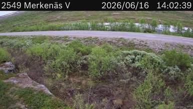 Vägkamera Merkenäs V — väglag i Norrbotten