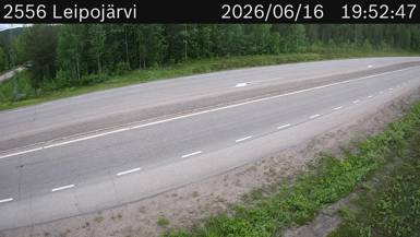 Vägkamera Leipojärvi — väglag i Norrbotten