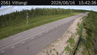 Vägkamera Vittangi — väglag i Norrbotten