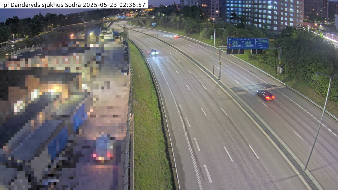 Trafikkamera - Trafikplats Danderyds sjukhus