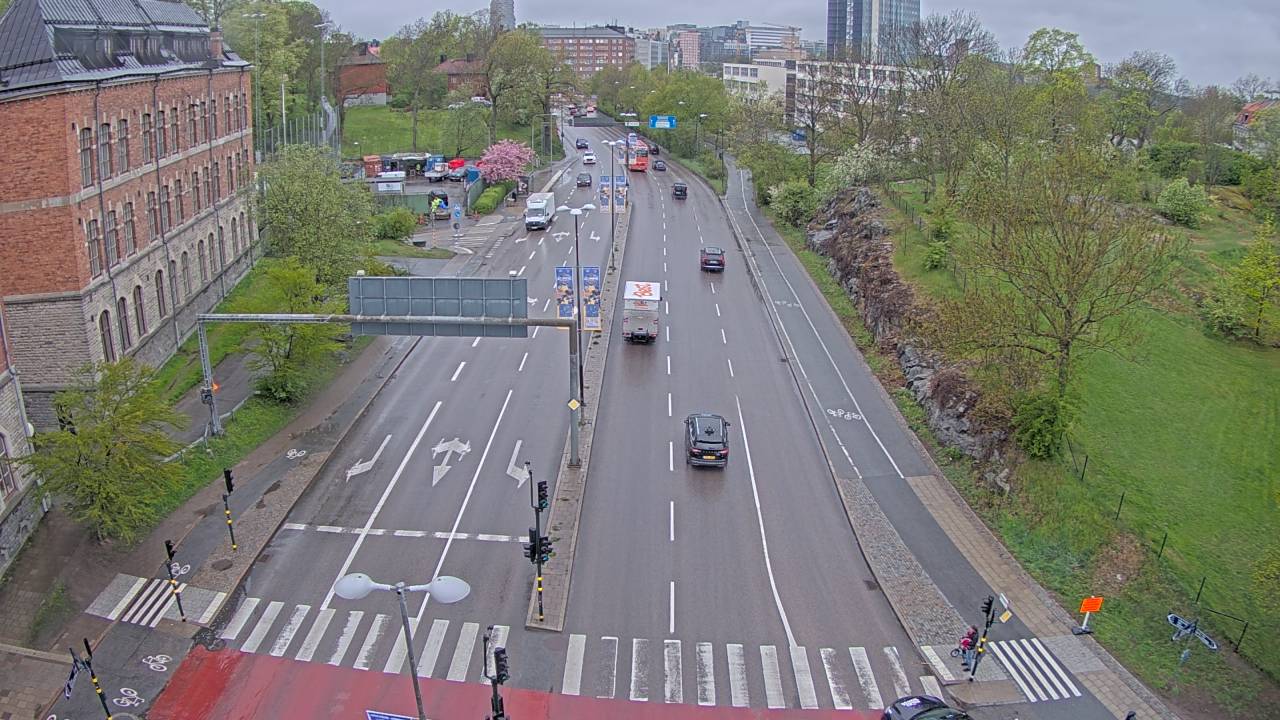 Trafikkamera - Cederdalsgatan, mellan Norrtull och Roslagstull