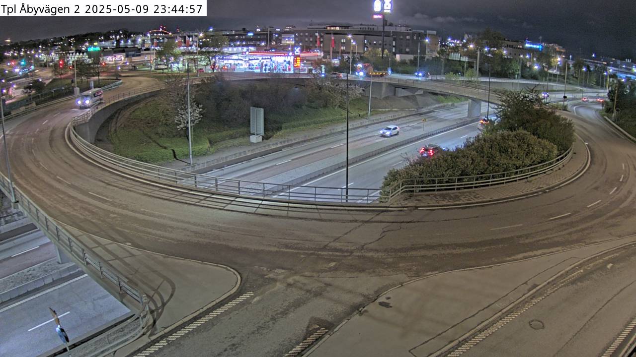 Trafikkamera - Södra länken, Trafikplats Åbyvägen mot E4/E20