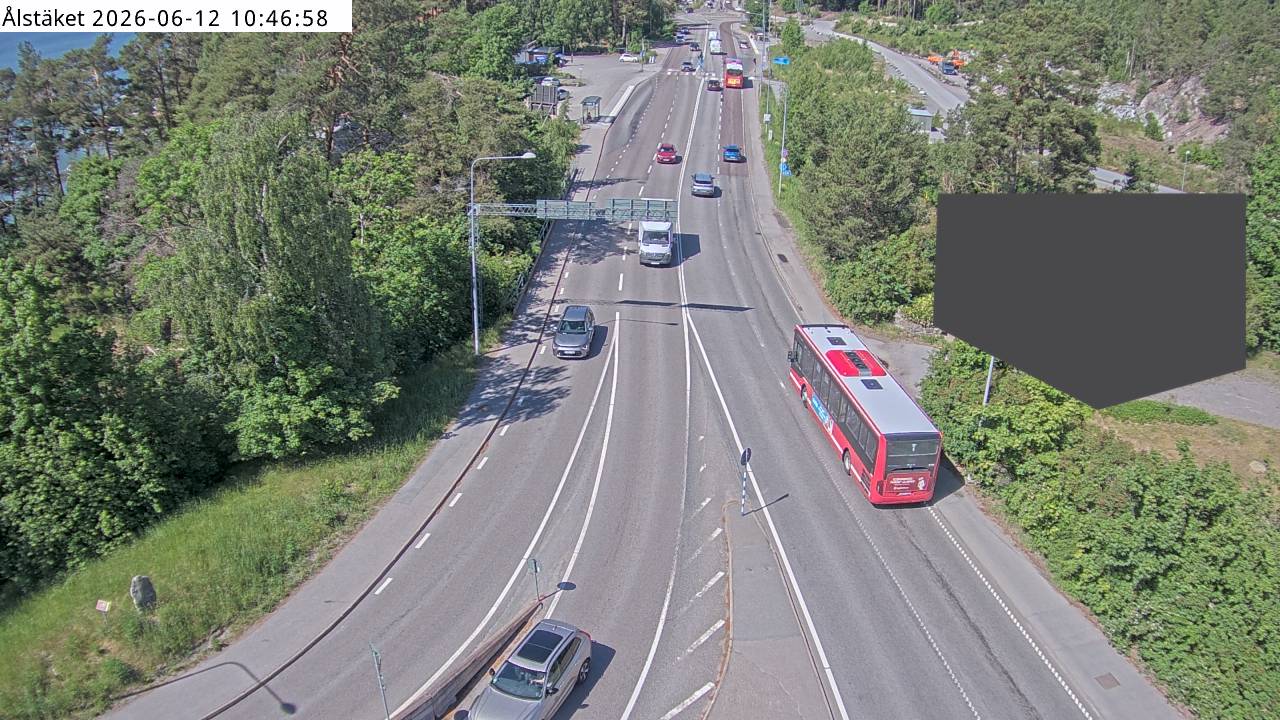 Trafikkamera Ålstäket, bild från kl 09:37