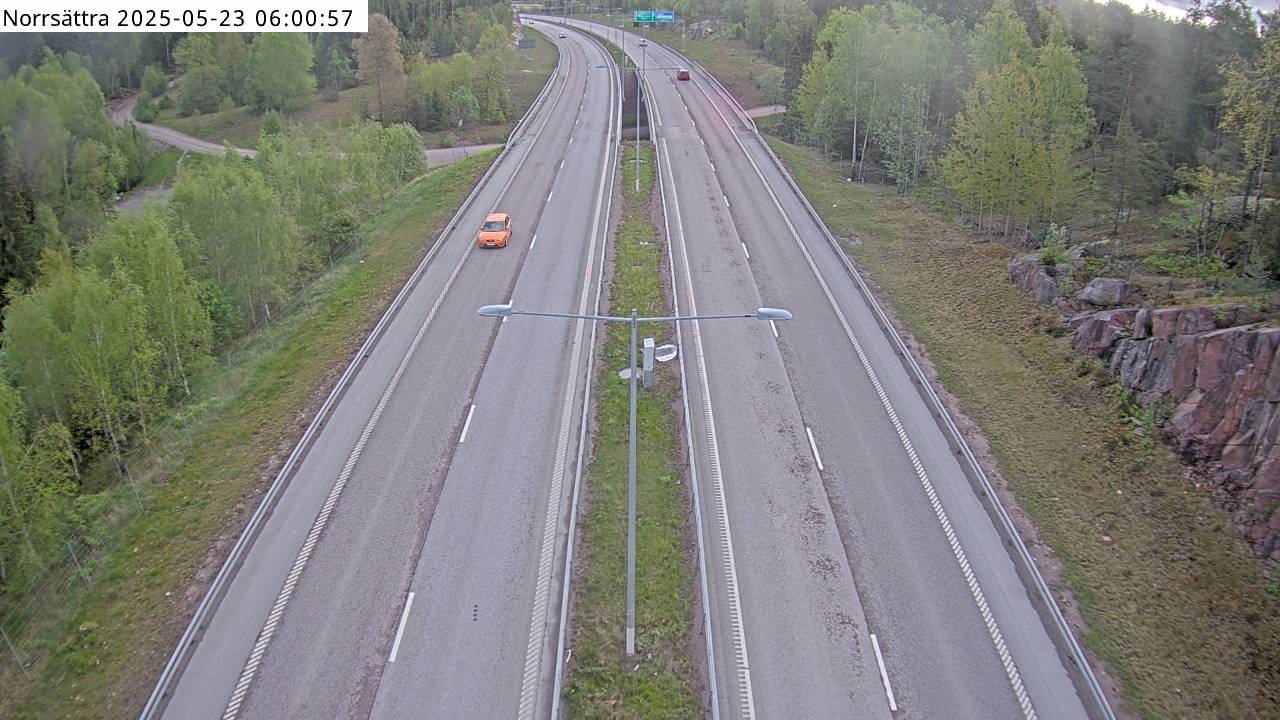 Trafikkamera - Norrsättra, mot Täby kyrkby.
