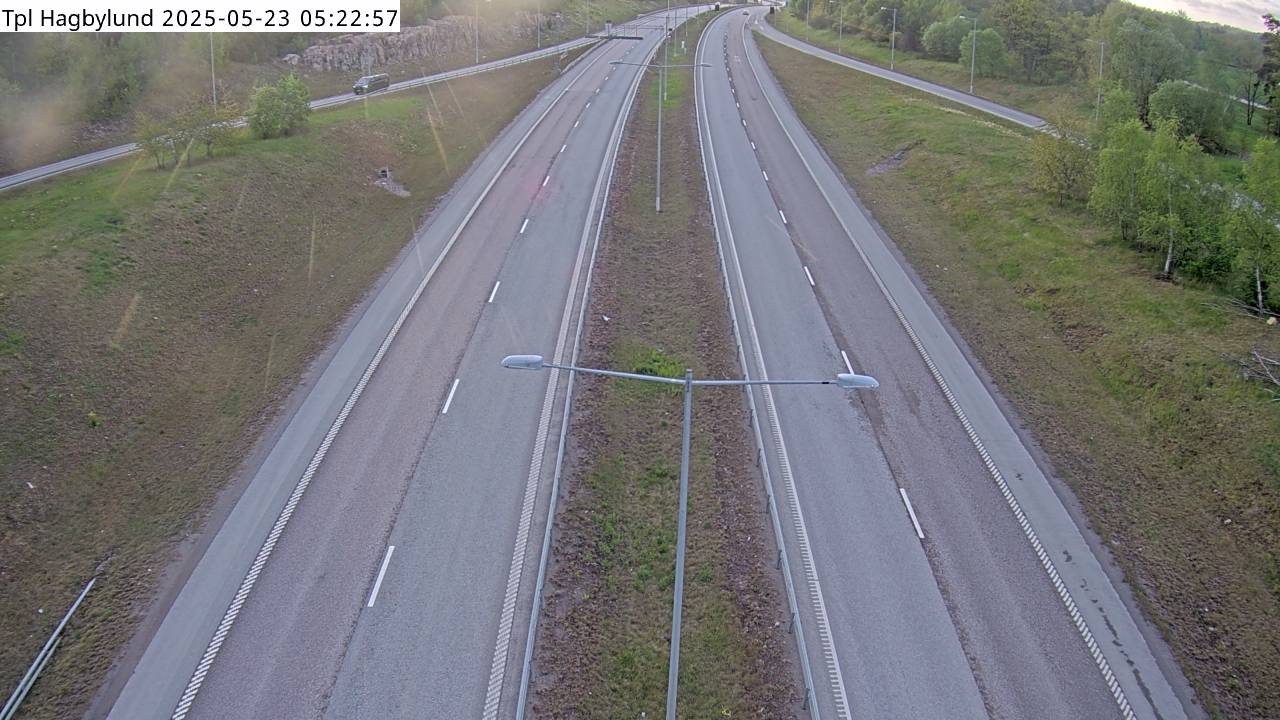 Trafikkamera - Trafikplats Hagbylund, mot Rosenkälla/E18