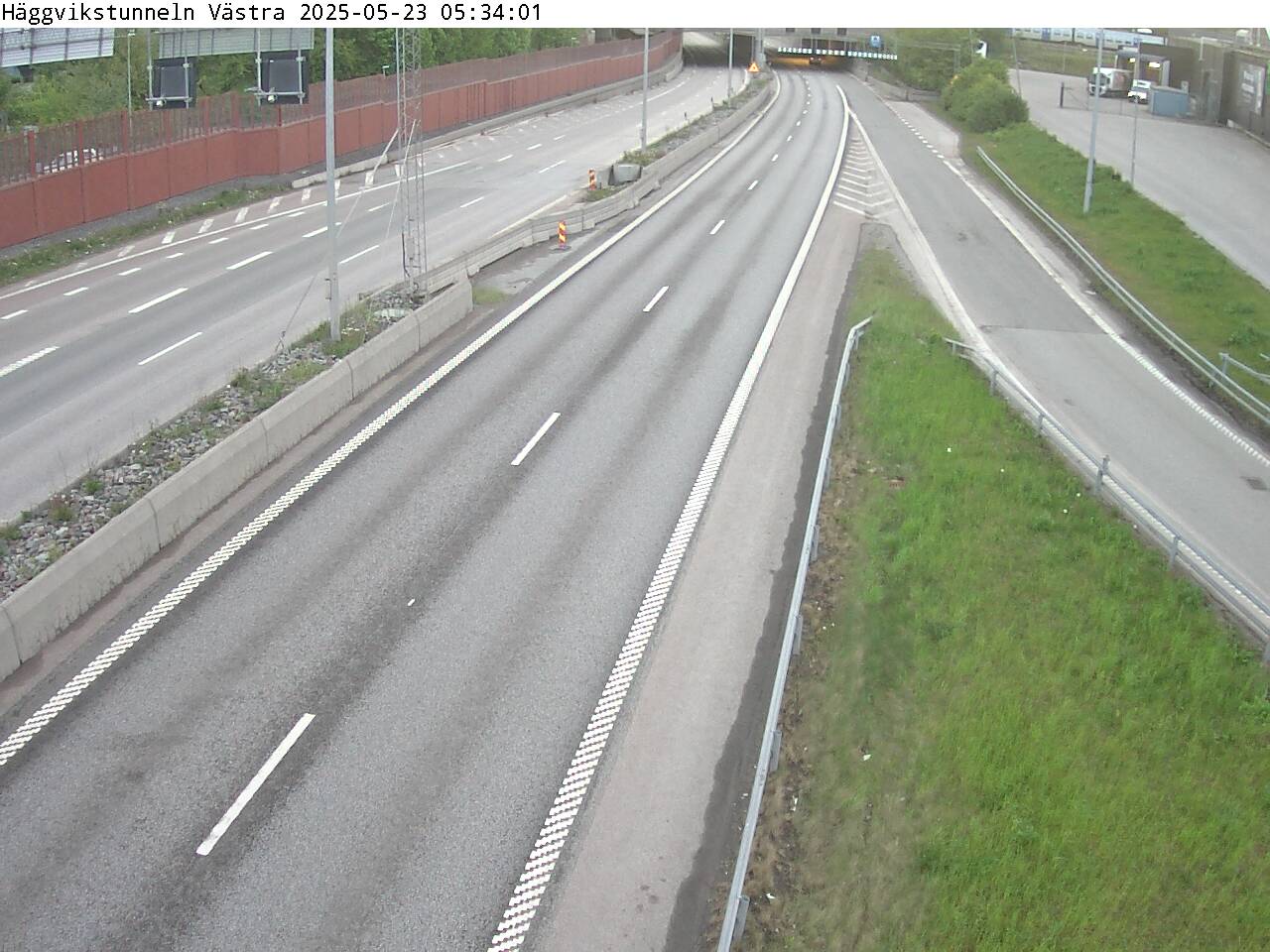 Trafikkamera - Häggvikstunneln Västra, mot mot Rosenkälla/E18