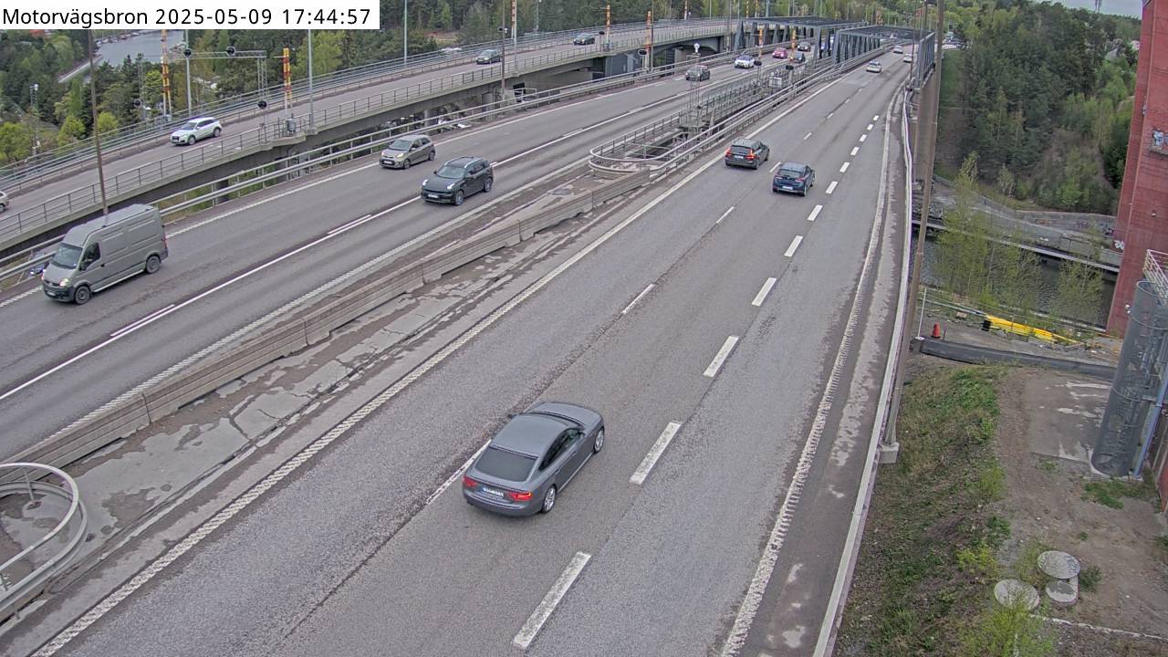 Trafikkamera - Södertäljevägen E4/E20, Motorvägsbron södra  