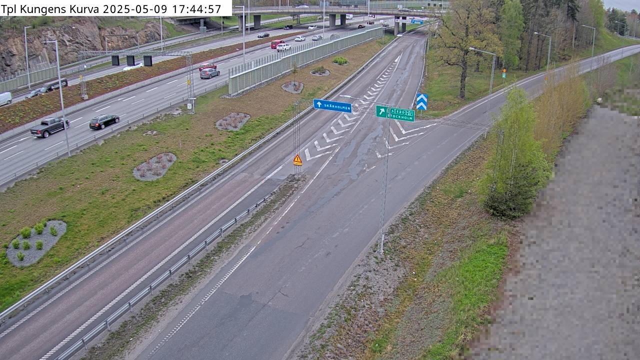 Trafikkamera - Södertäljevägen E4/E20, Kungens kurva