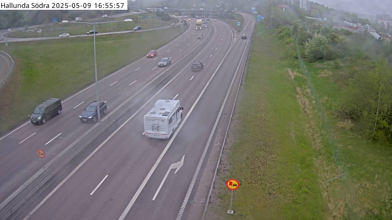 Trafikkamera - Södertäljevägen E4/E20, Hallunda södra