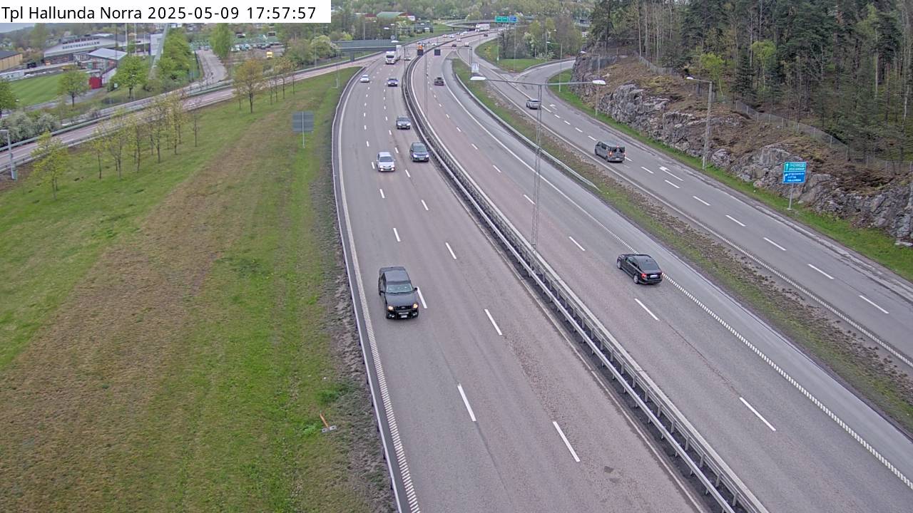 Trafikkamera - Södertäljevägen E4/E20, Hallunda norra