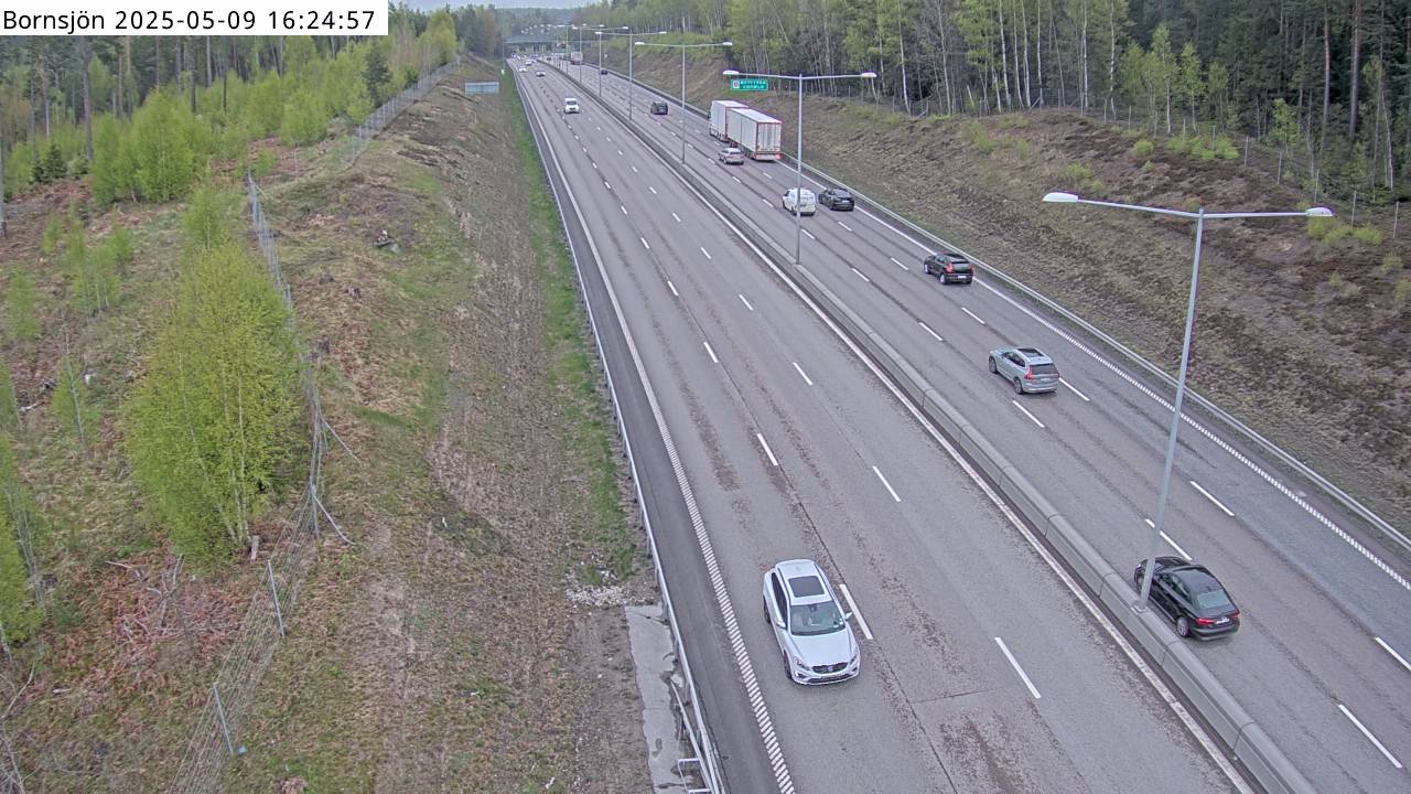 Trafikkamera - Södertäljevägen E4/E20, Bornsjön
