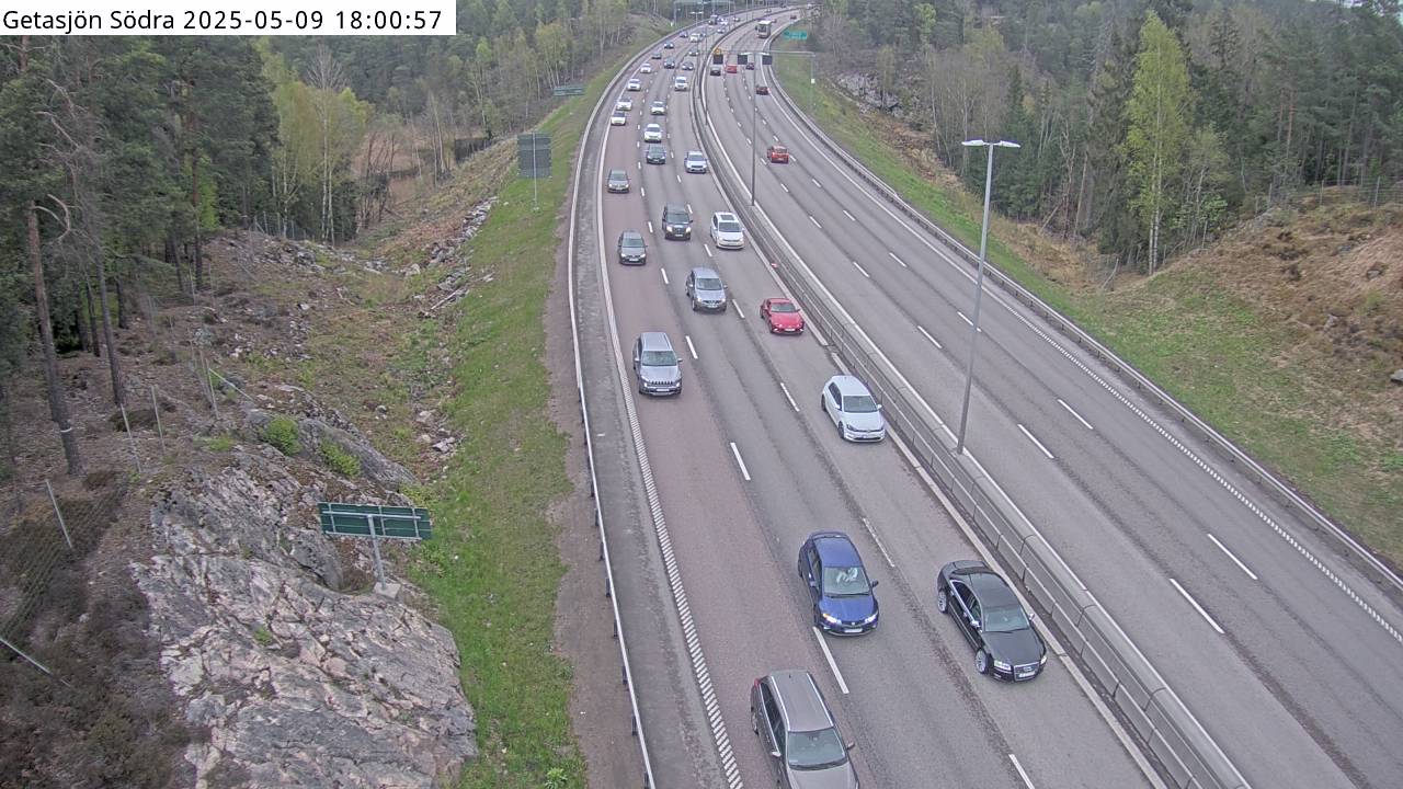 Trafikkamera - Södertäljevägen E4/E20, Getasjön södra