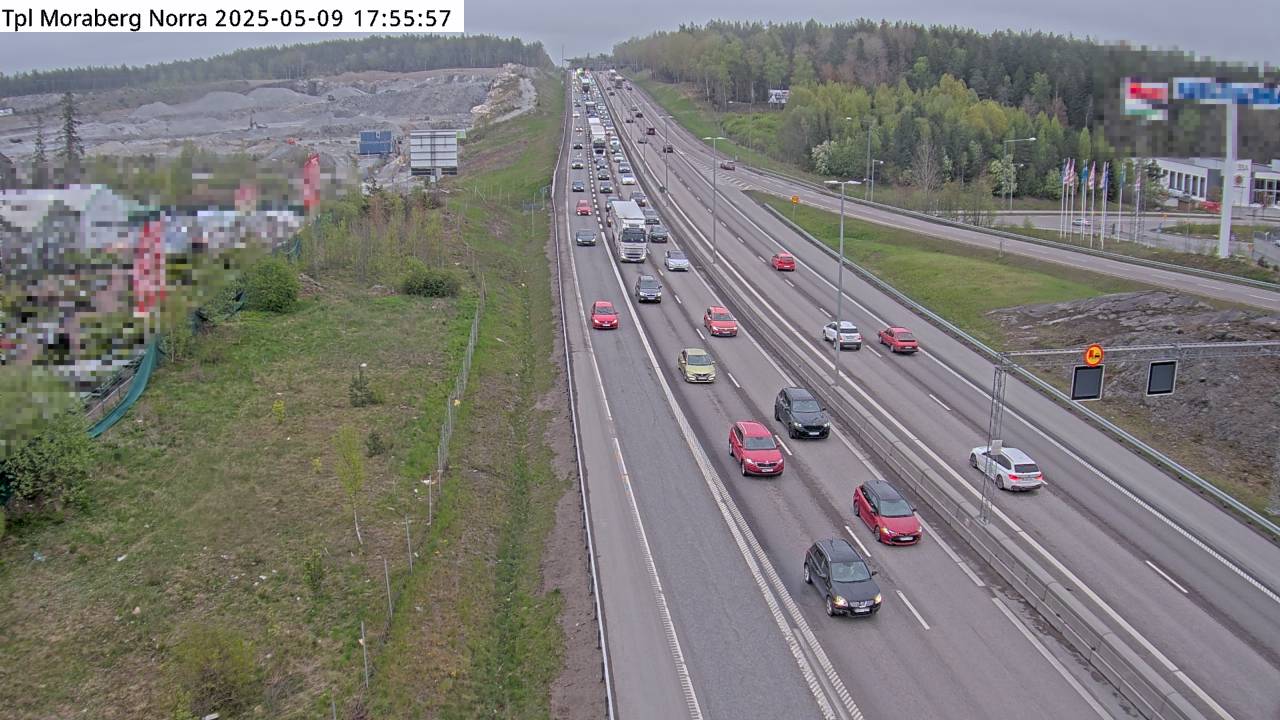Trafikkamera - Södertäljevägen E4/E20, Moraberg norra