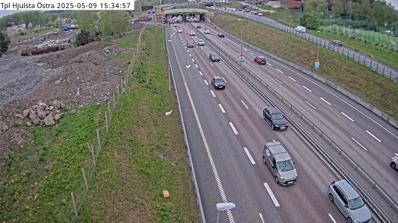 Trafikkamera - Trafikplats Hjulsta östra