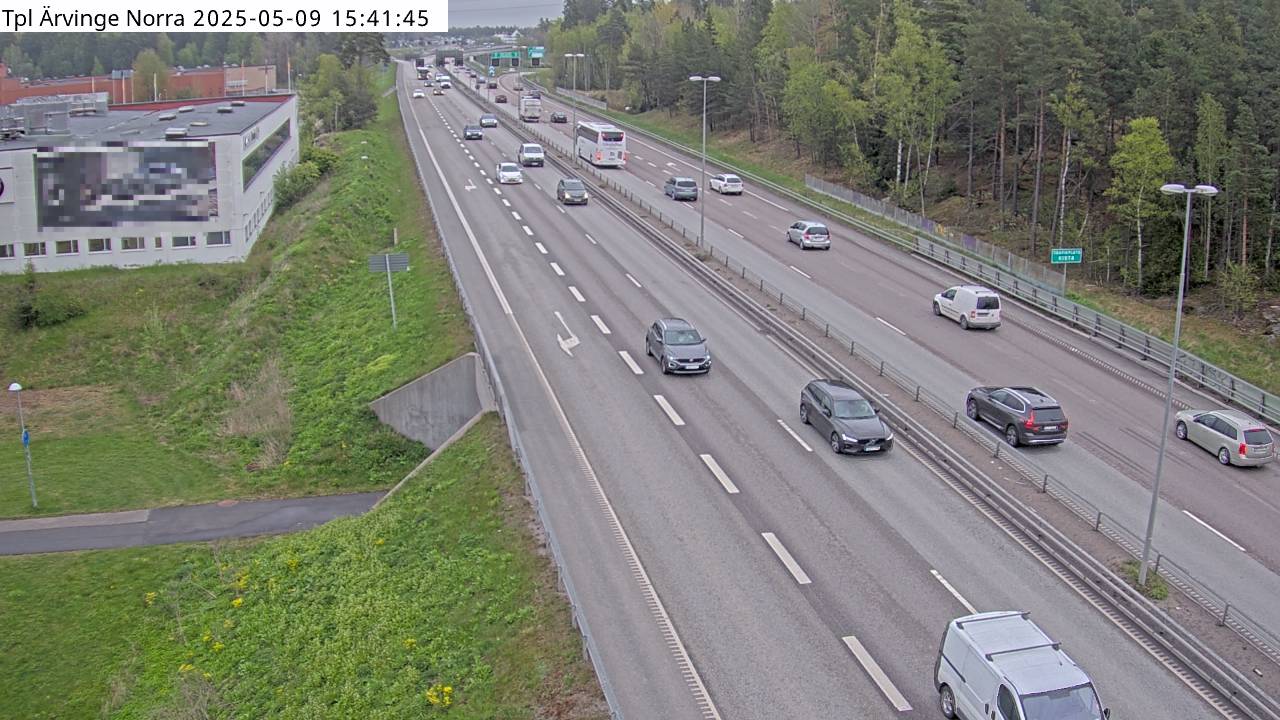 Trafikkamera - Trafikplats Ärvinge Norra, österut mot E4