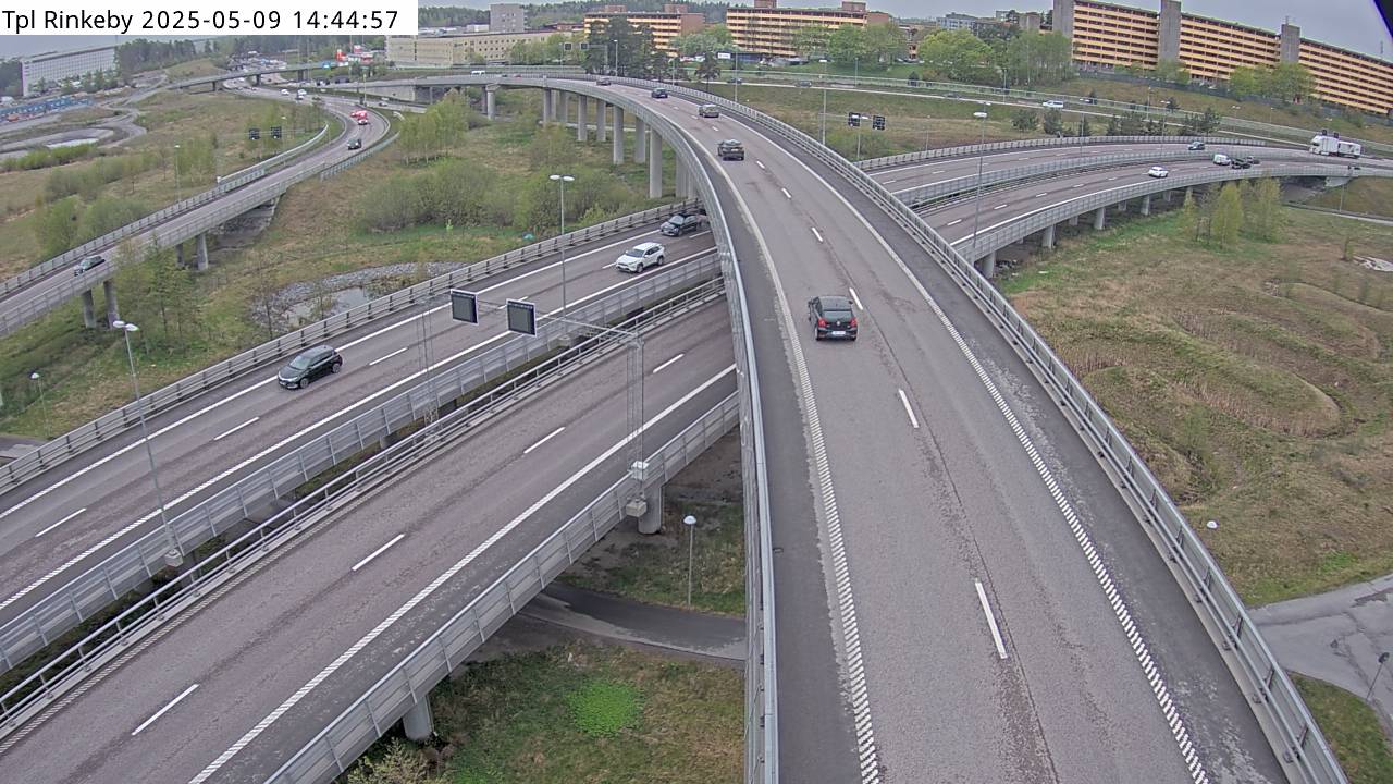 Trafikkamera - Trafikplats Rinkeby mot Rissne