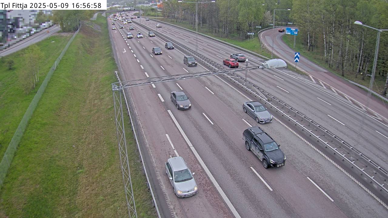 Trafikkamera - Södertäljevägen E4/E20, Trafikplats Fittja